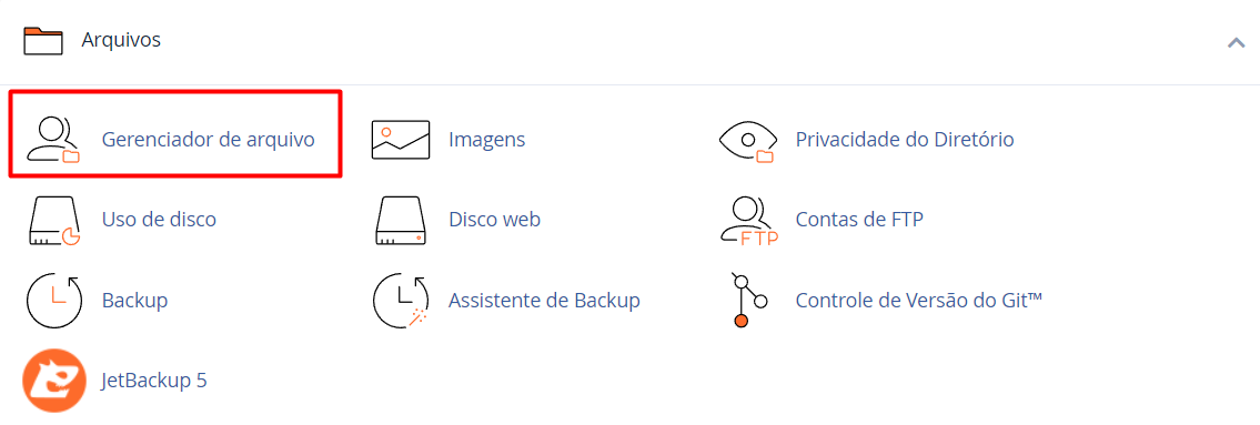 Gerenciador de arquivo