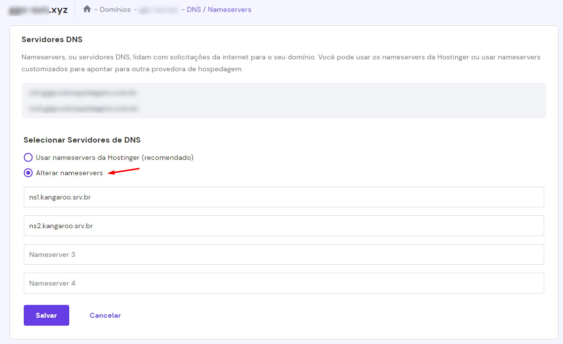 Informar DNS