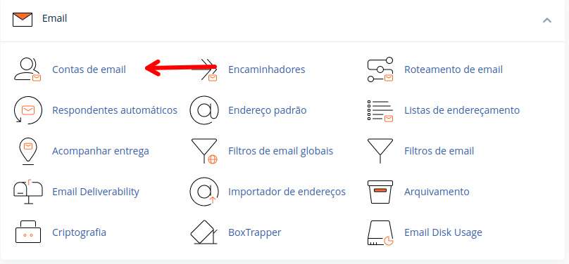 Contas de e-mail