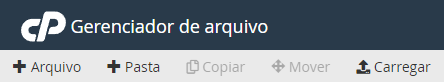 Carregar enviar arquivo cPanel 
