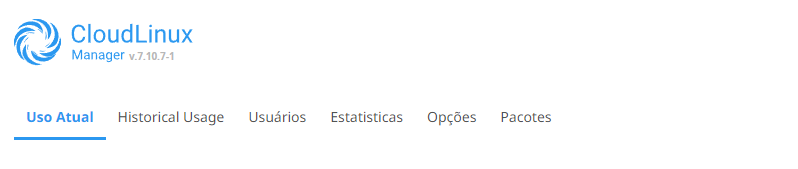 Opções CloudLinux