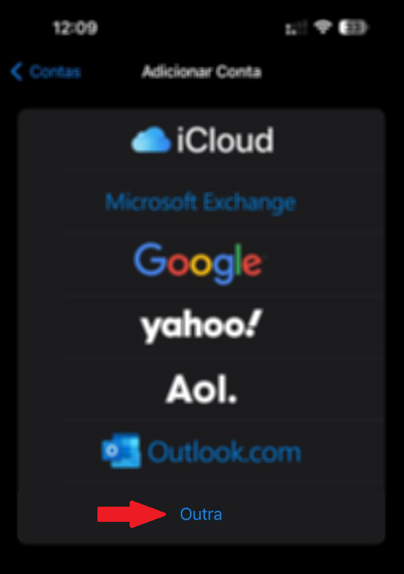 Outra (tipo de conta de e-mail)