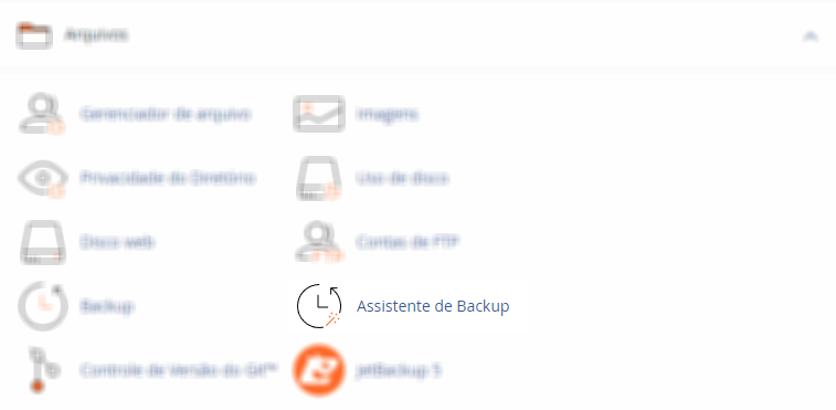 Assistente de Backup cPanel