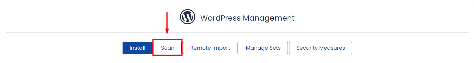 Scan WordPress Softaculous