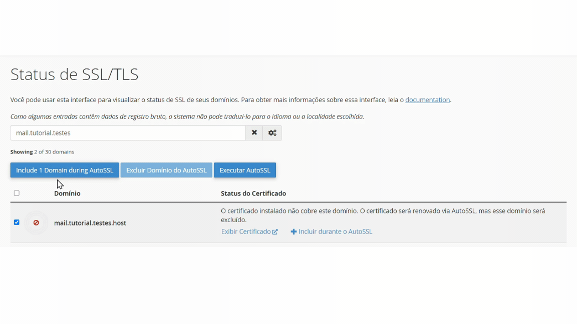 Ativação SSL AutoRun cPanel